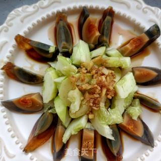 白玉黄瓜拌皮蛋的做法步骤：12
