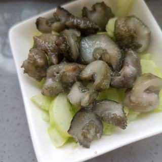 白玉黄瓜拌活海参的做法步骤：10