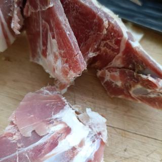 金华火腿炒雷笋的做法步骤：1