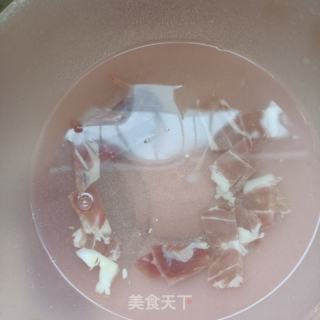 金华火腿炒雷笋的做法步骤：3