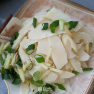 金华火腿炒雷笋的做法步骤：12