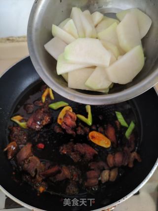 芥兰头炒腊肉的做法步骤：7