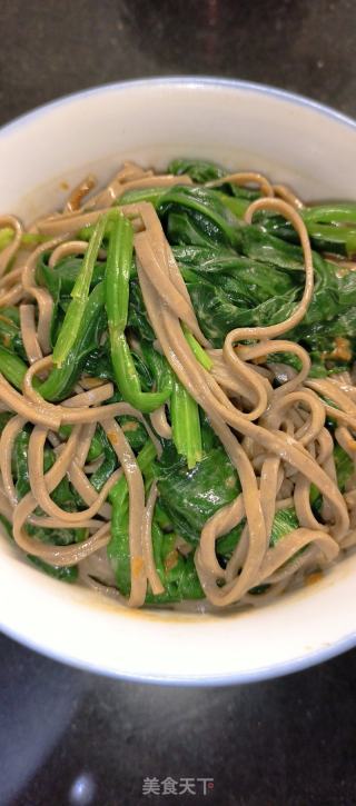 芝麻酱拌荞麦面的做法步骤：5