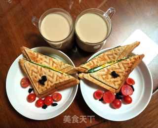 简易三文治的做法步骤：8
