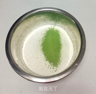 绿茶粉烙饼的做法步骤：1