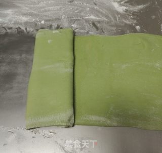 绿茶粉烙饼的做法步骤：5