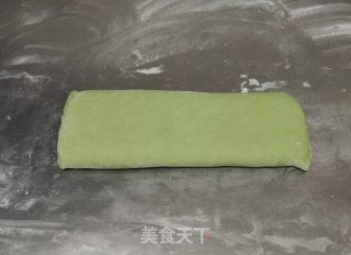 绿茶粉烙饼的做法步骤：7