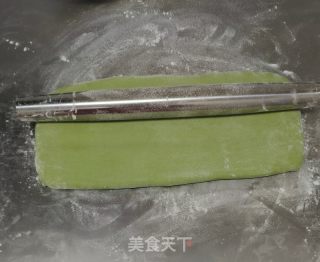 绿茶粉烙饼的做法步骤：8