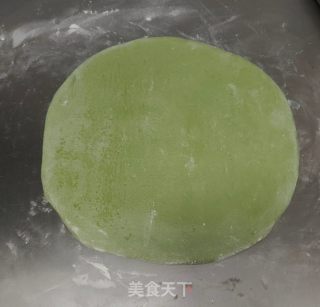 绿茶粉烙饼的做法步骤：9