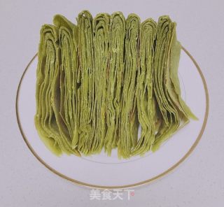 绿茶粉烙饼的做法步骤：12