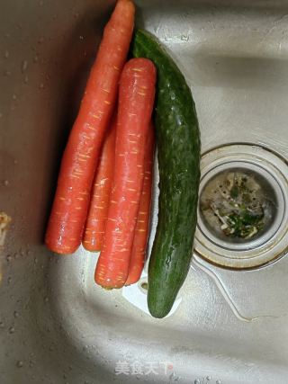 减脂酱拌杂蔬的做法步骤：1