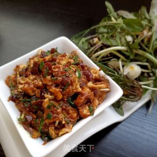 野葱鸡蛋酱的做法
