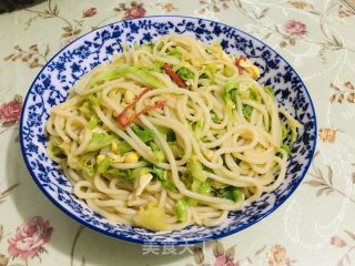 莲花菜鸡蛋炒米粉的做法步骤：10