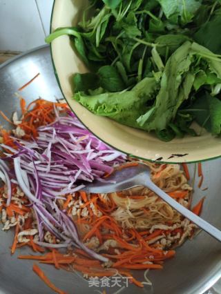 肉丝杂菜炒连州切粉的做法步骤：10