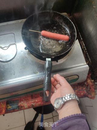 煎火腿(烧烤肠)的做法步骤：3