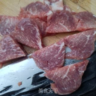梅花肉花生碎炒苦菜的做法步骤：4