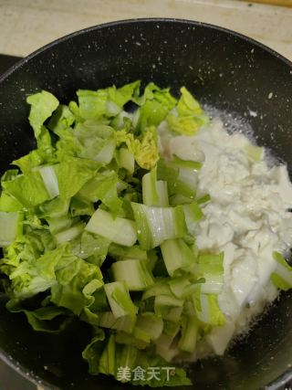 鸡蛋豆腐白菜羹的做法步骤：5