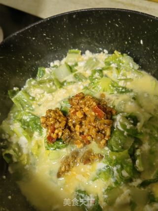 鸡蛋豆腐白菜羹的做法步骤：8