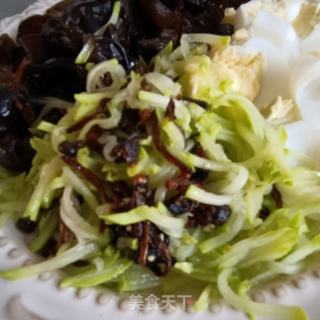 茭瓜木耳拌鹅蛋的做法步骤：8