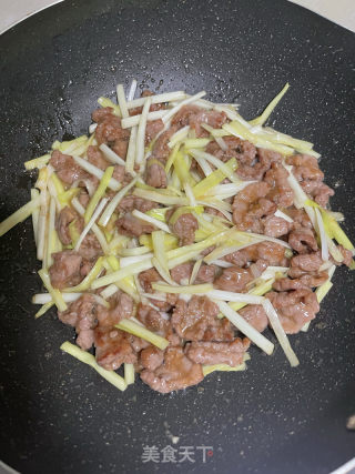 韭黄炒牛肉的做法步骤：10