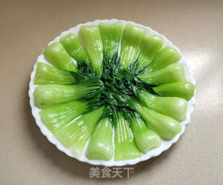 香菇油菜的做法步骤：5
