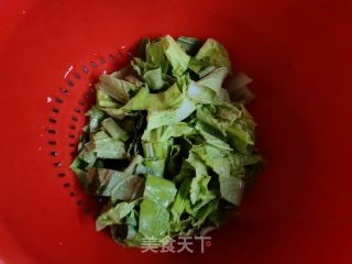 青菜杂酱豆腐羹的做法步骤：1