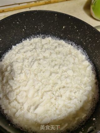 青菜杂酱豆腐羹的做法步骤：3