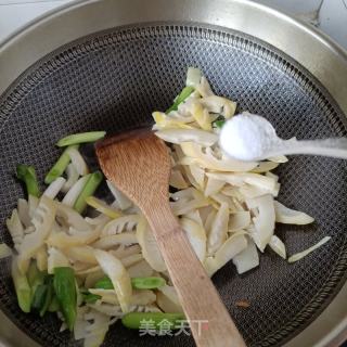 青蒜炒雷笋的做法步骤：11