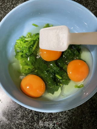 菠菜煎蛋的做法步骤：6