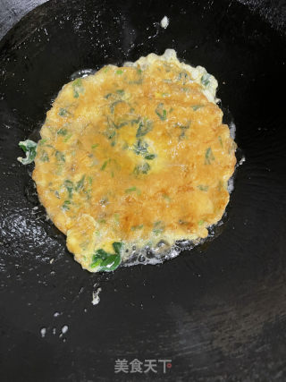 菠菜煎蛋的做法步骤：9