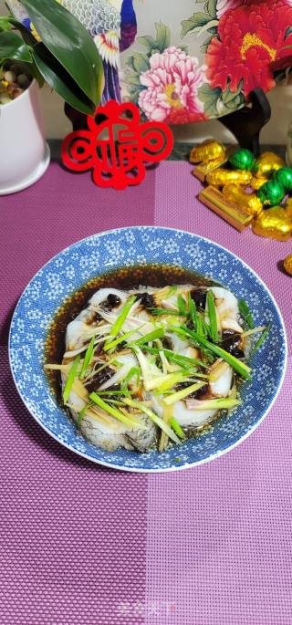 黄豆酱蒸鳕鱼的做法步骤：10