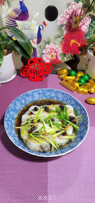 黄豆酱蒸鳕鱼的做法步骤：11