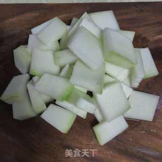 海米冬瓜汤的做法步骤：2