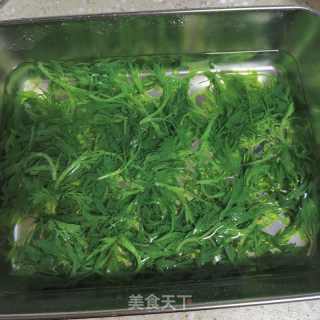 艾草麦麸馒头的做法步骤：3