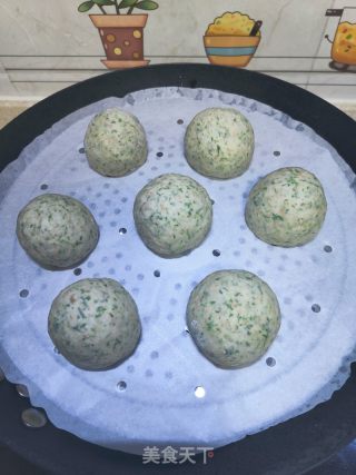 艾草麦麸馒头的做法步骤：19
