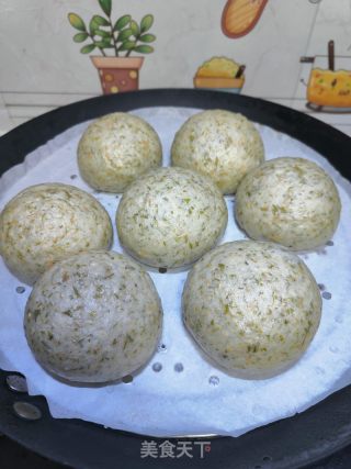 艾草麦麸馒头的做法步骤：21