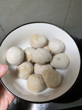白菜粉丝肉丸汤的做法步骤：3