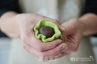 核桃麻沙青团 | 吃着风火轮去踏青的做法步骤：3