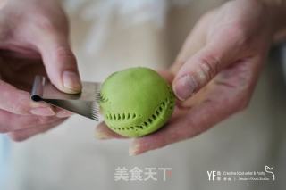 核桃麻沙青团 | 吃着风火轮去踏青的做法步骤：4