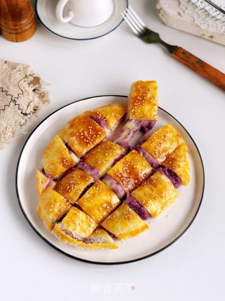 芝士拉丝芋泥饼的做法步骤：6