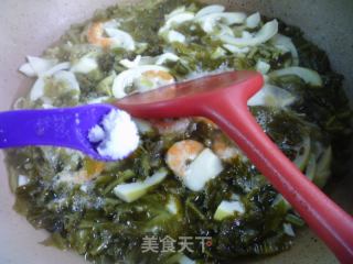虾干咸菜春笋汤的做法步骤：9