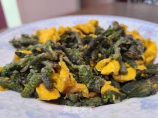 鸡蛋炒蒸枸蒲穗的做法步骤：6