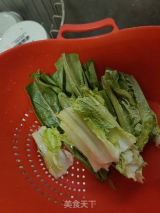 油麦菜滑肉汤的做法步骤：7