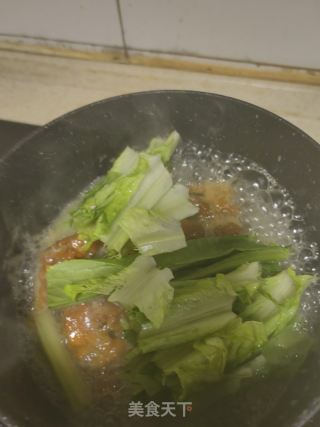 油麦菜滑肉汤的做法步骤：9