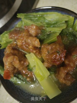 油麦菜滑肉汤的做法步骤：11