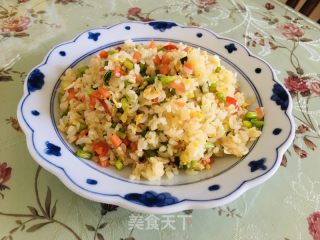 三色炒饭的做法步骤：8
