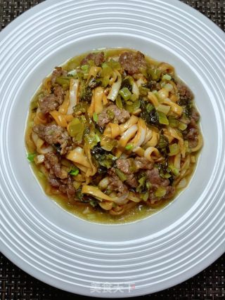 湿炒酸菜牛肉粿的做法步骤：20