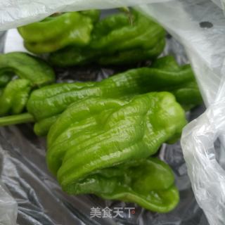 薄皮椒炒咸菜丝的做法步骤：2