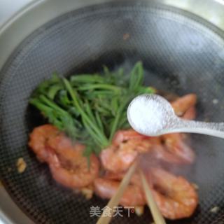 对虾炒香椿的做法步骤：13