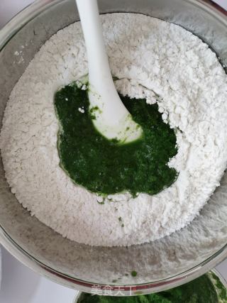 艾草青团的做法步骤：2